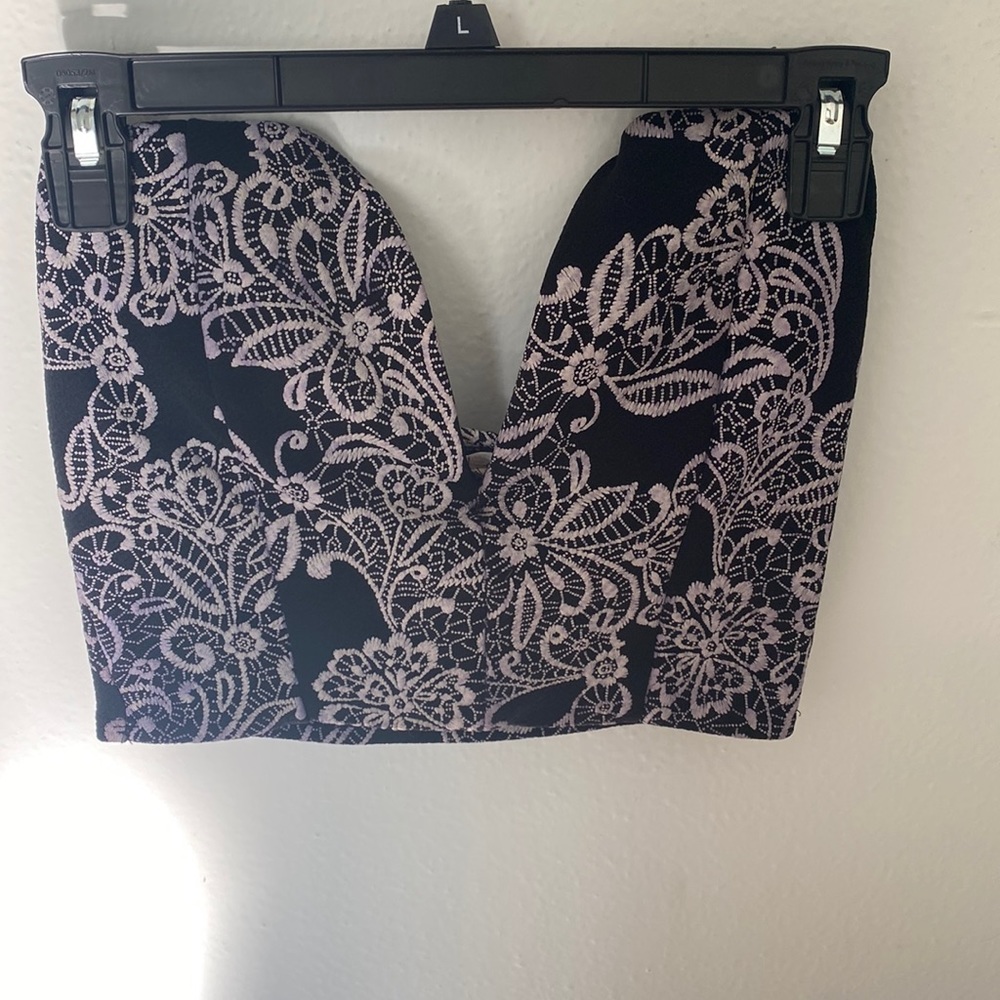 Size M strapless crop top